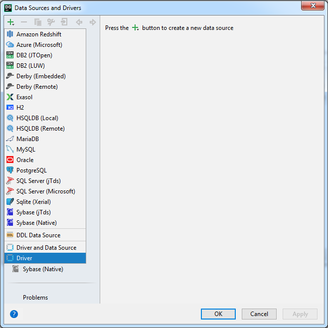 Окно выбора источника данных
