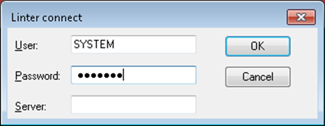 Ввод имени пользователя и пароля