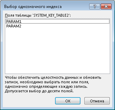 Назначение первичного ключа на один из столбцов