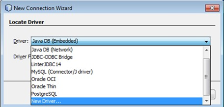 Окно мастера создания нового соединения