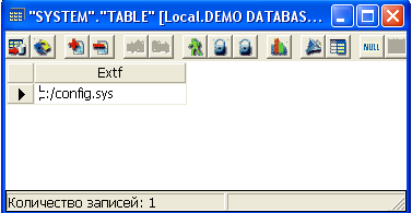 Загрузка данных в Extfile-ячейку