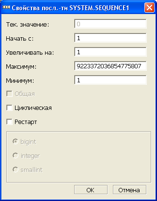 Свойства последовательности