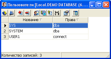 Просмотр пользователей и схем в списке