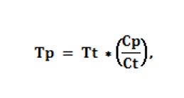 Формула оценки времени исполнения простого запроса